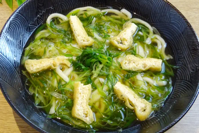 九条ネギとお揚げの うどん／そば